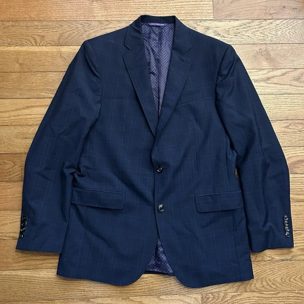 Ted Baker Endurance Jay CT 100% Wool Plaid Blazer Suit Jacket 40R